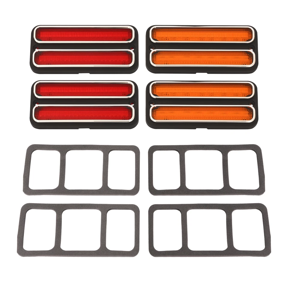 For Chevrolet C10 & GMC C15/C1500 Pickup Truck 68-72 LED Side Marker Lights 4PCS - Image 2 of 4