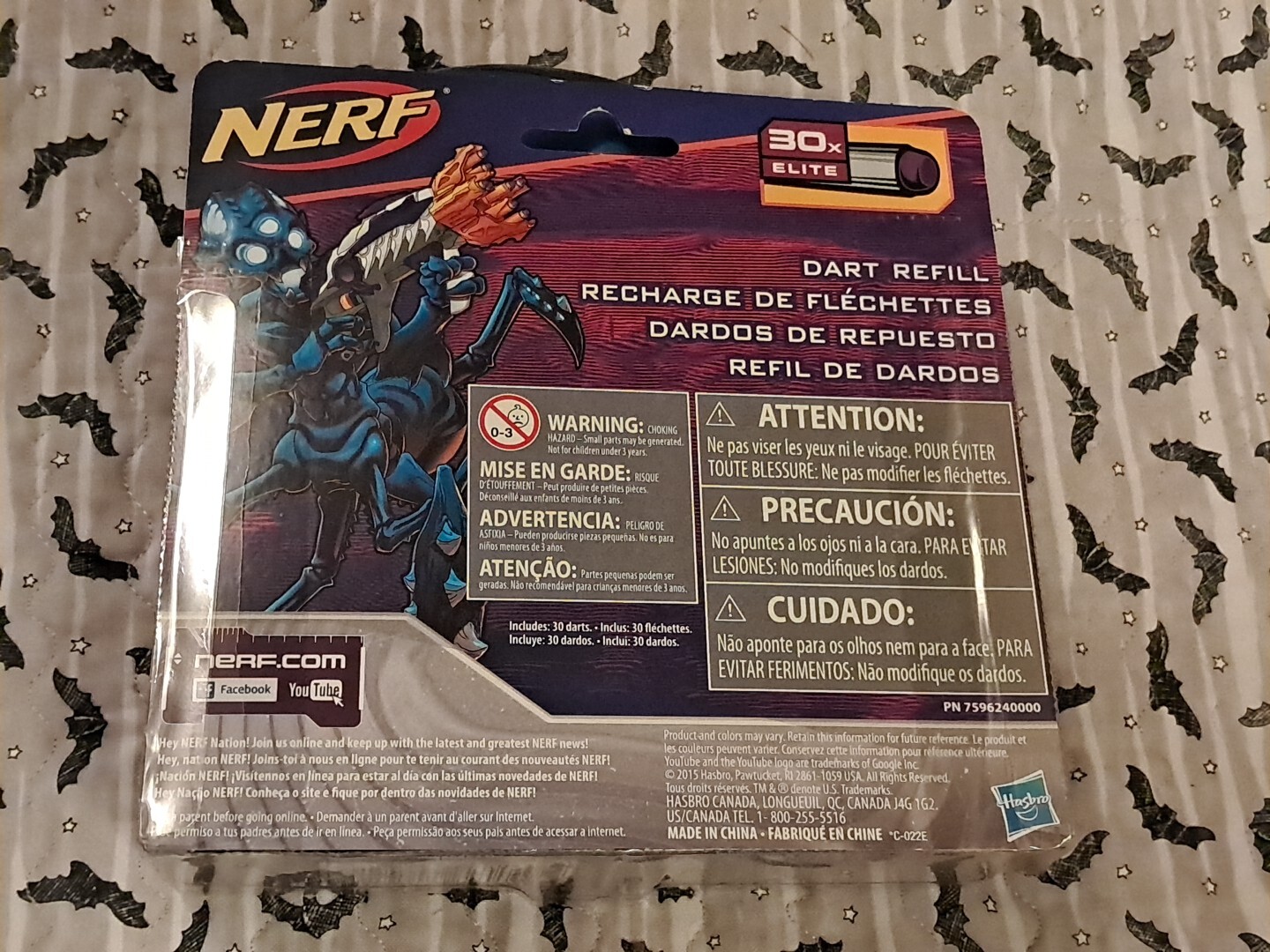 New. Toys R Us Exclusive Nerf Alien Menace 30 Elite Dart Refills. Hasbro. HH
