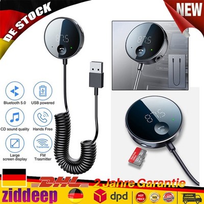 Auto Radio Adapter Freisprecheinrichtung Bluetooth5.0 FM Transmitter KFZ Kits DE