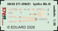 Eduard Accessories 3DL48271 - 1:48 Spitfire Mk.Ix Seatbelts Space - Neu