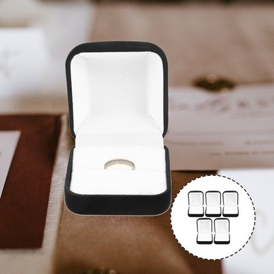  5pcs Schmuck Geschenkbox Ring Aufbewahrung Hülle Ringbox Schmuck Geschenkbox