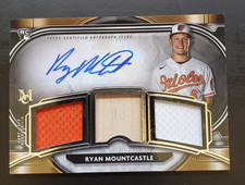 2021 Museum Collection Ryan Mountcastle Triple Relic Auto RC 193/199 Orioles