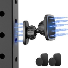 Dual Magnetic Phone Holder Mount for Gym Upgraded Metal Joint Gym Magnetic