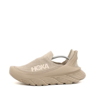 HOKA ONE Herren Restore TC Sneaker Beige Mesh Niedrig Vegan, Slip-On EU 42 2/3