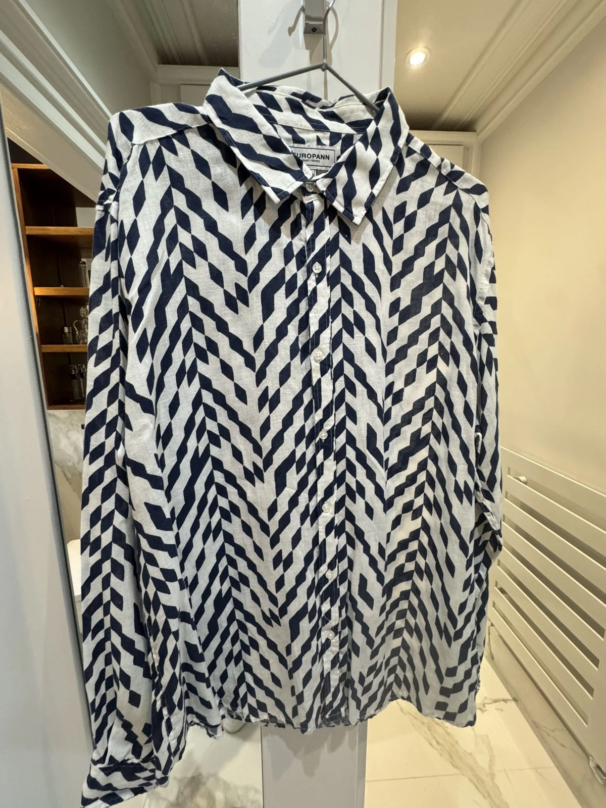*EUROPANN* St. Tropez Men's Linen Shirt. Size 4 (46” Chest). RRP £145