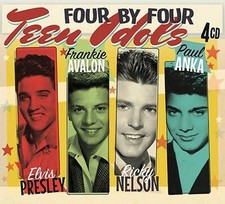 Four By Four Teen Idols 4CD Box Set – Elvis, Frankie, Ricky Nelson & Paul Anka