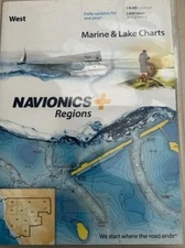 New NAVIONICS + REGIONS MSD/NAVU+WE WEST COAST Marine & Lake Charts MSD CARD