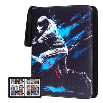 9 Pocket Baseball Card Binder, Premium Zip Trading Card Binder 990 Double Sid...
