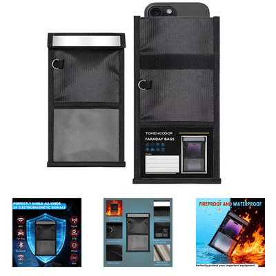 Faraday Bags for Phones 2 Pack Signal Blocker RFID NFC Waterproof Fireproof