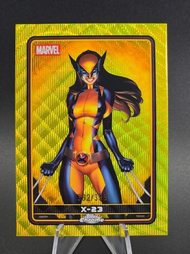2025 Topps Chrome Deadpool Marvel X-23 Comic Accurate Yellow Wave /399 #15