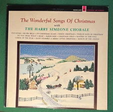 HARRY SIMEONE CHORALE WONDERFUL SONGS OF CHRISTMAS LP + FREE CD