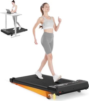 HOMEFITNESSCODE Walking Pad con salita tapis roulant sotto scrivania walkpad tapis roulant