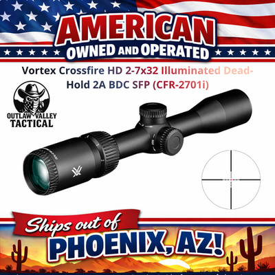 Vortex Crossfire HD 2-7x32 Illuminated 1'' Tube Dead-Hold 2A BDC SFP (CFR-2701i)