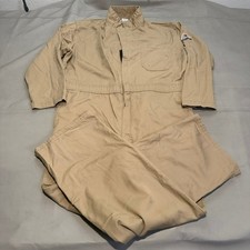 Bulwark Excel FR Flame Fire Resistant Khaki Coverall Men 48 RG CAT2 Workwear7394