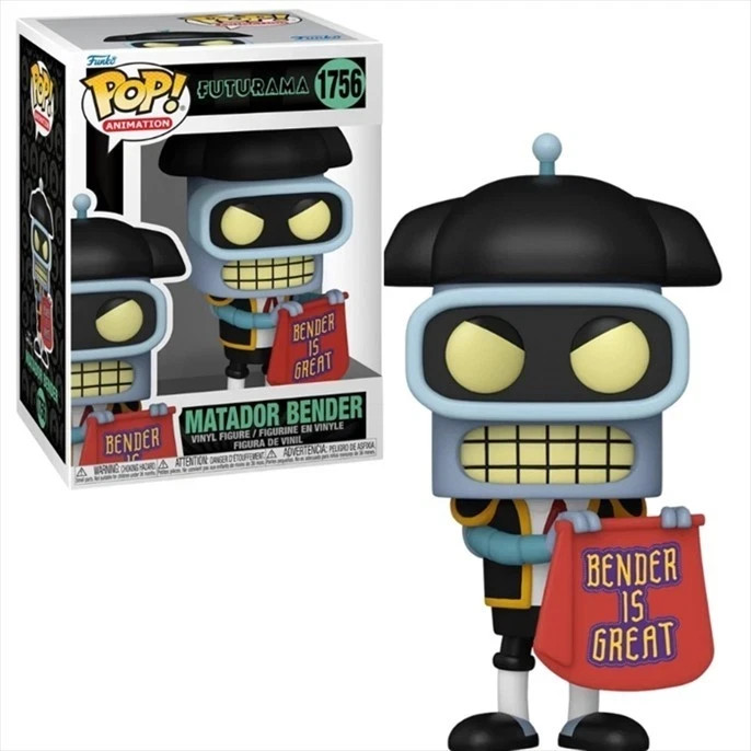 Funko Pop! Animation: Futurama - Matador Bender - Vinyl Figure #1756 #80080