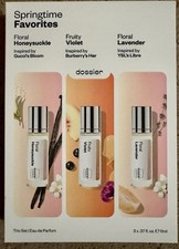 Dossier Springtime Favorites Perfume Trio Set 3pc Fragrance Brand New In Box