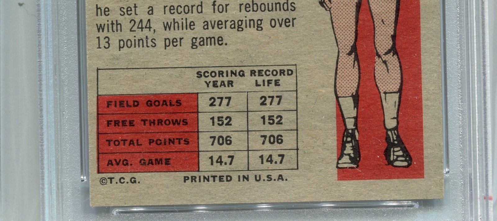 1957 Topps Bill Russell Rookie Card PSA 8 NM MINT OC Graded Basketball #77 RC view 4