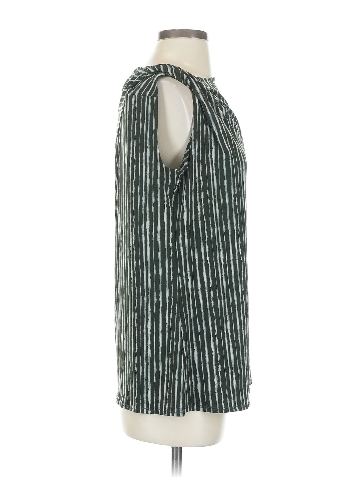 H By Halston Women Green Sleeveless Blouse S