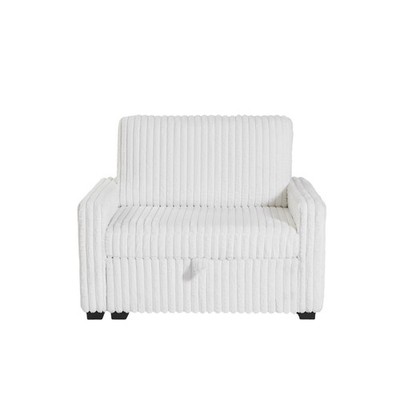 Living Room Sofa with Storage - Large, White (Bedroom/Office)