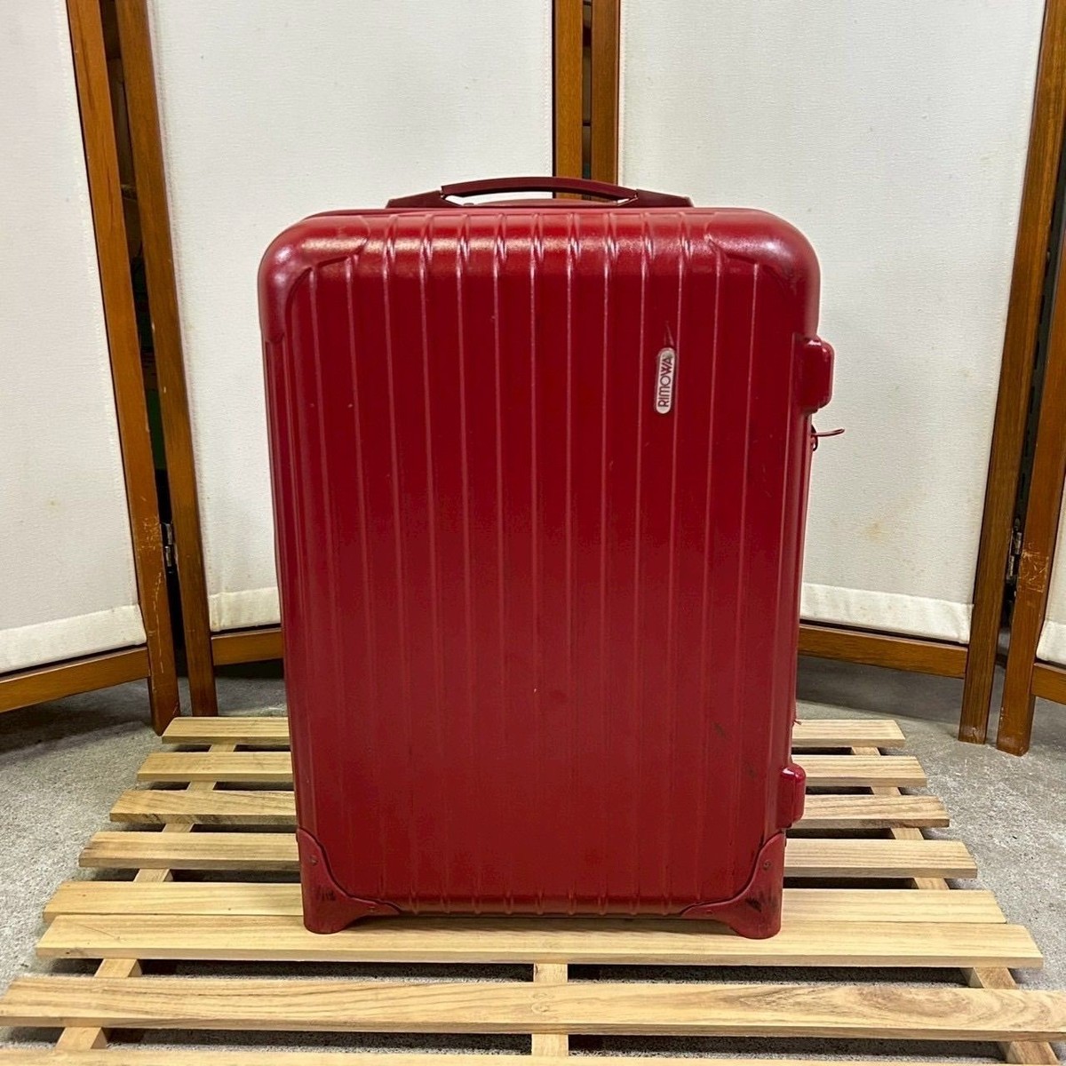 Rimowa Salsa 35L Red 2 wheels Carry Case Suitcase USED | eBay