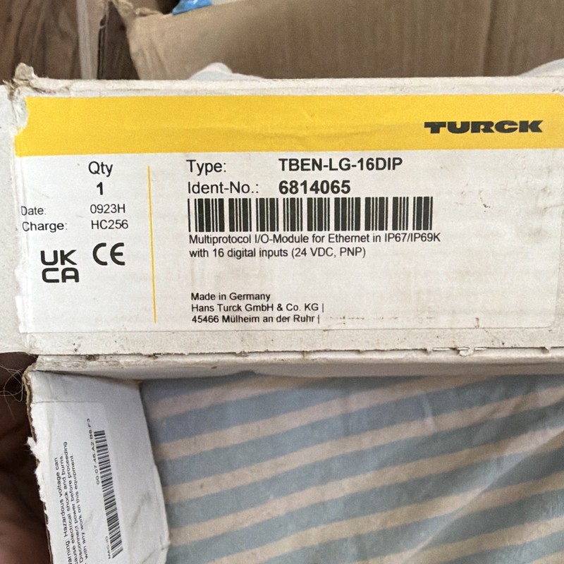 Turck TBEN-LG-16DIP Digital PLC Input Module Ethernet Automate Platform