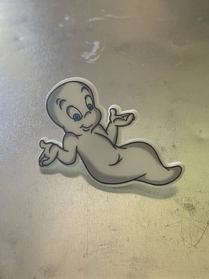 Vintage Casper The Friendly Ghost Pin Anstecker 1995 Glow-In-The-Dark Brosche