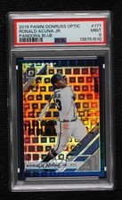 2019 Panini Donruss Optic Blue Pandora Prizm /99 Ronald Acuna Jr PSA 9 MINT 13by