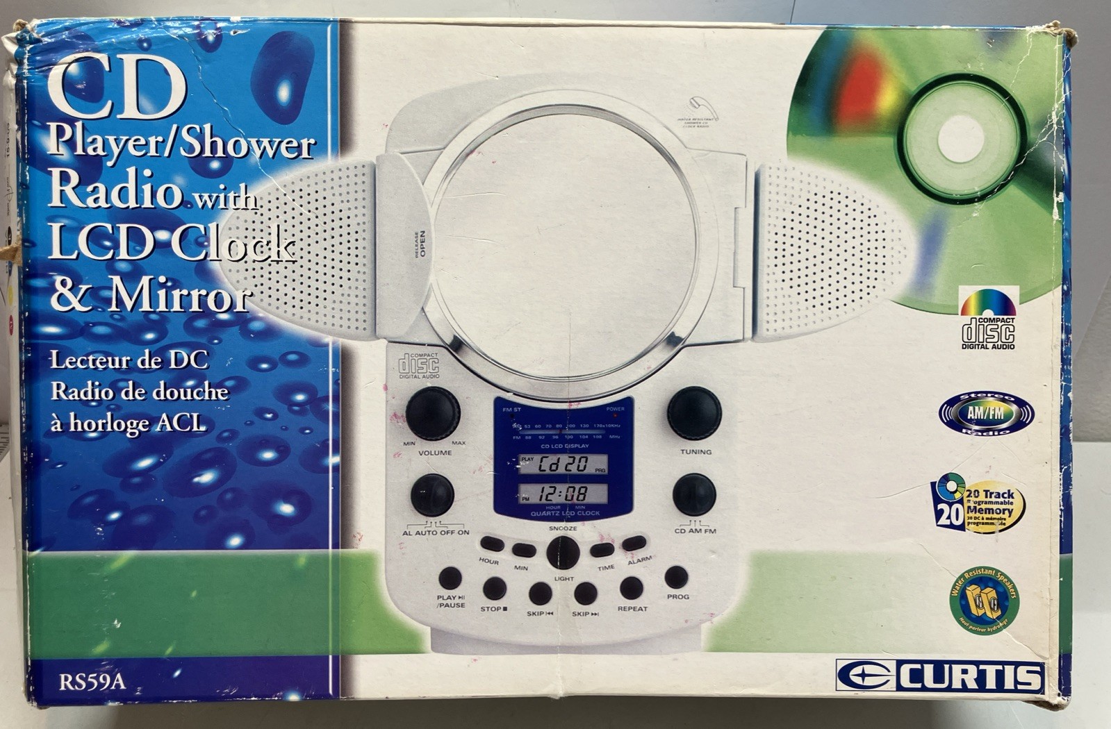 Shower Radio With Lcd Alarm Clock