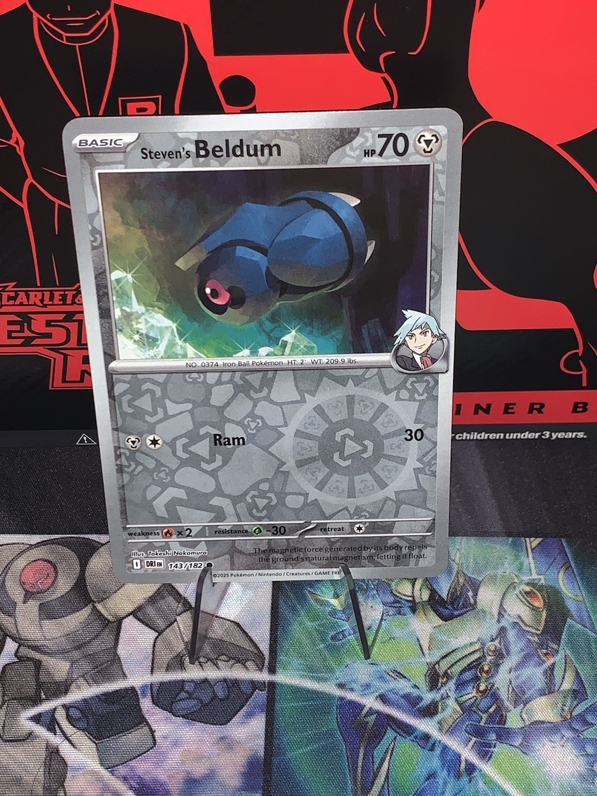 Steven's Beldum 143/182 Sv10: Destined Rivals Reverse Holo