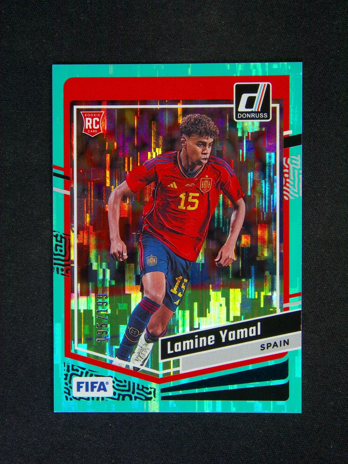 2023-24 Panini Donruss Soccer FIFA Lamine Yamal #54 RC Rookie Teal /199