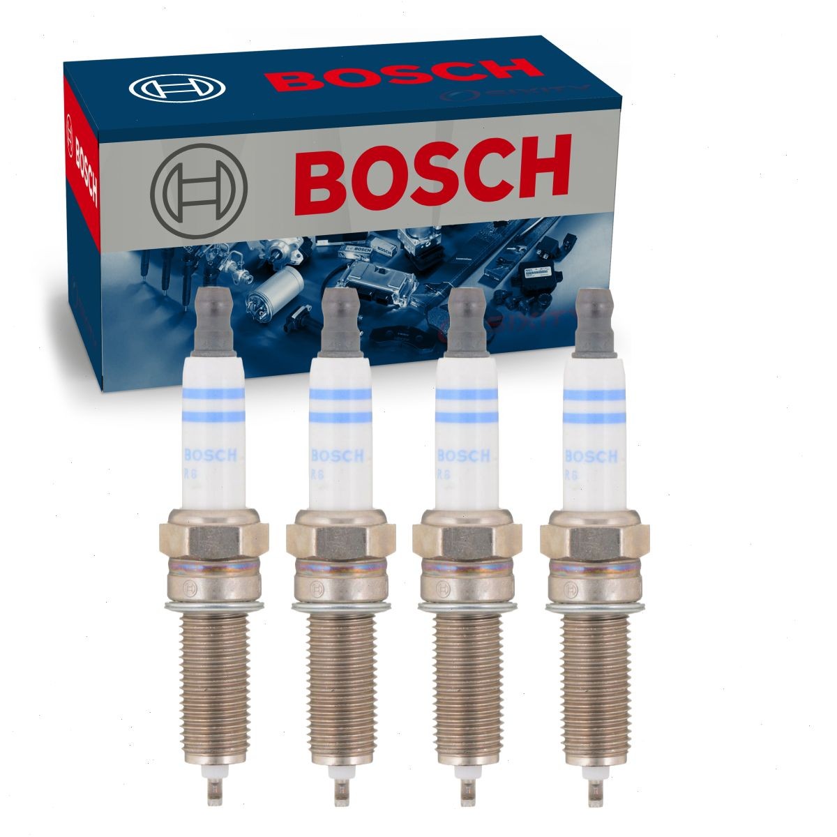 4 pc Bosch Double Iridium Spark Plugs for 2019-2020 Hyundai Santa Fe 2.4L L4 im
