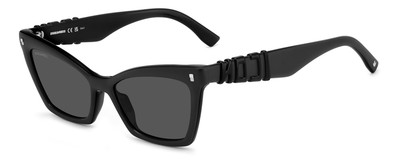 Dsquared2 Sunglasses ICON 0026/S  003/IR Black grey Woman 
