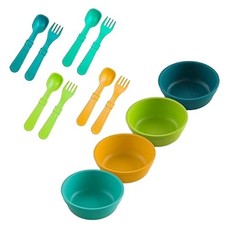 Re-Play Dinnerware Set for Toddlers - Kids Dining of 4 Snack Bowls and 8...
