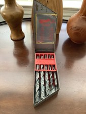 Milwaukee Drildex Drill Bits Set 1/16 To 1/2 by 1/32 Metal Case Made in USA