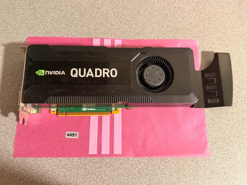 HP NVIDIA Quadro K5000 4GB GDDR5 DVIx2/DisplayPortx2 PCIE Graphics Card