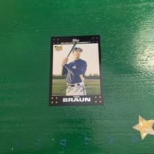 2007 Topps Baseball Ryan Braun Rookie Card #UH-150 - SD8923. rookie card picture