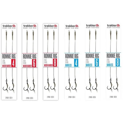 Trakker Ronnie Rig Karpfenangeln Fertigrigs ALLE GRÖßEN Kostenlose Lieferung