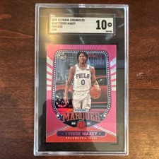 Panini Chronicles Marquee Tyrese Maxey #260 Pink Rookie SGC 10 76ers
