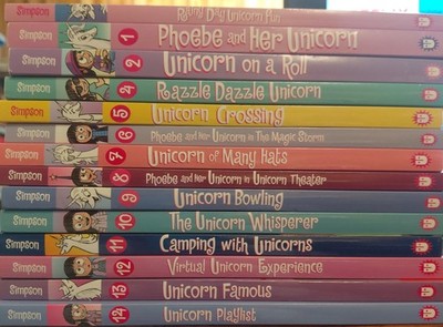 14 Phoebe and Her Unicorn Adventure Graphic Novels  Includes Books 1, 2, 4-14 