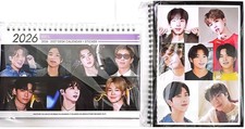BTS Photo Calendar 2026  2027  Notebook A5 Size K-POP 2025.12-1