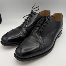 Mens Charles Tyrwhitt Black Leather Oxford Goodyear Welted Shoes Uk 11