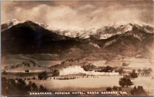 Samarkand, Persian Hotel, SANTA BARBARA, California Real Photo Postcard