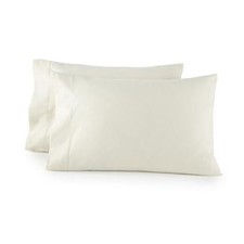 Organic Flannel Pillowcases Size Set of 2 - Ultra Comfortable Queen Natural