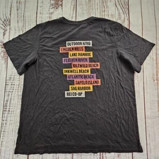 X REI CO-OP Outdoor Afro Black Short Sleeve Cotton Blend T-Shirt Men's XL