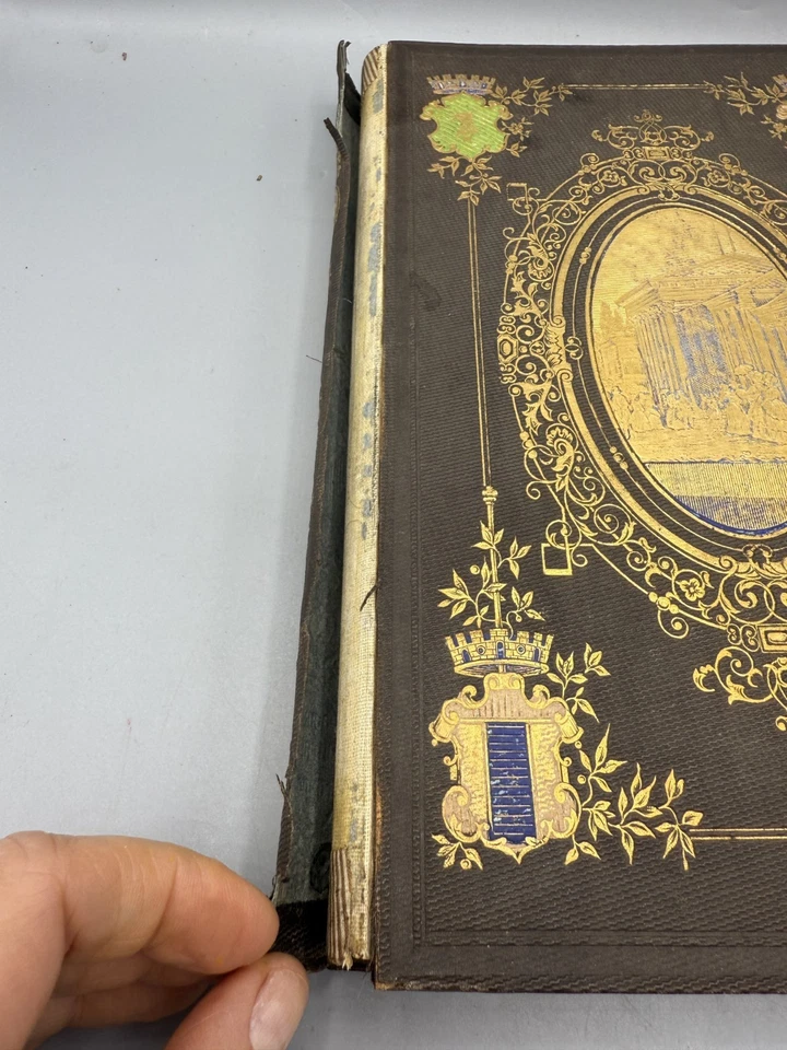 1853 A Summer at Baden-Baden Original French Full Cloth Binding - Illustrated - Image 3 of 4