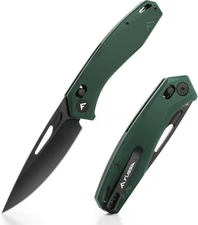 FLISSA Folding Pocket Knife, EDC Knife with Axis Lock for Men, 3.5 inch D2 St...
