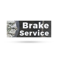 Brake Service Vinyl Decal Auto Repairs Safety Inspections Expert Mechanics