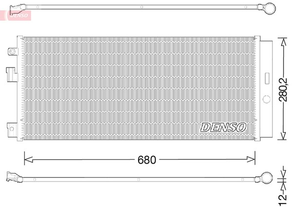 Denso Kondensator Klimaanlage DCN20023 FüR Opel X15 Adam Corsa M13 Cdti LPG-image