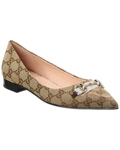 Ballet plat femme Gucci Gg en toile