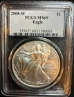 2008-W American Silver Eagle Dollar PCGS MS69